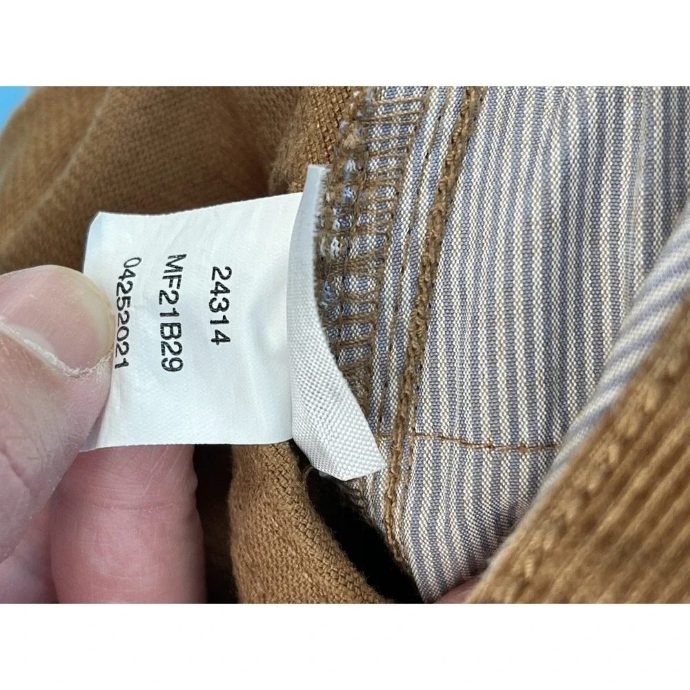 Peter Millar Mens Brown Corduroy‎ Pants Approx 34 Stretch 5 Pocket